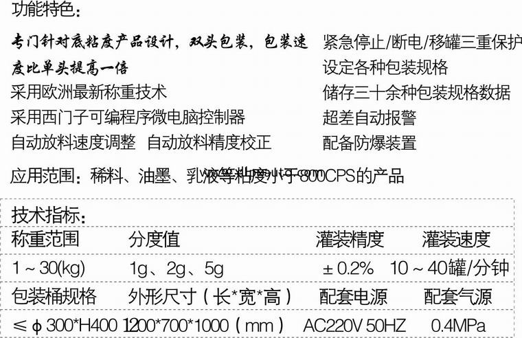 液體稱重灌裝機(jī)