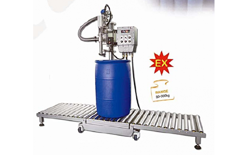 Chemical additive weighing and filling machine